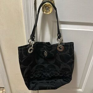 Black older coach purse
